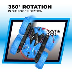 Electric Remote Control Dual-Sided Car, Stunt High-Speed Transforming Off-Road Car, Rolling and Twisting New Model Cross-Border Children's Remote Control Car