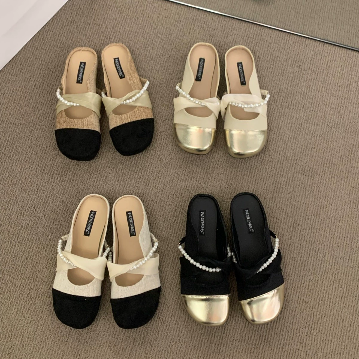 Тапочки, летняя обувь, французский стиль, стиль Chanel