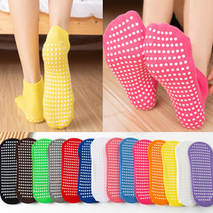 Slip-resistant sock manufacturer bouncy trampoline socks wholesale four seasons adult glue yoga socks children early education parent-child floor sock covers