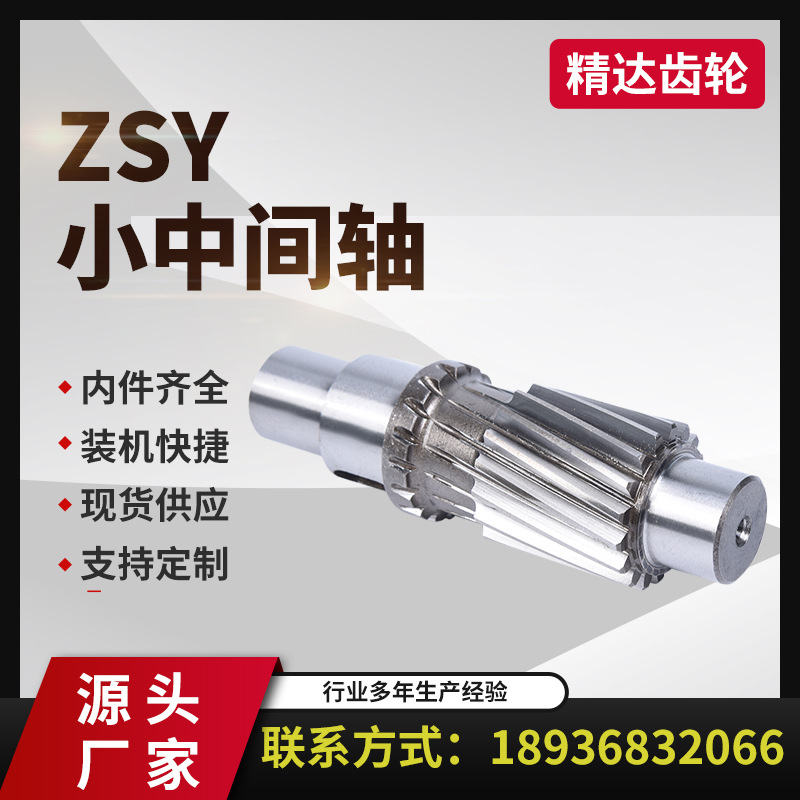 精达ZSY小中间轴 厂家齿轮轴花键轴 大型机械传动非标齿轮轴