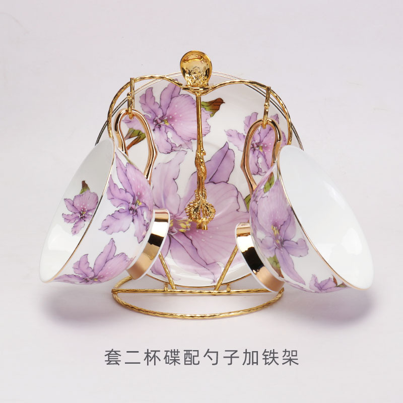 Taza de café exquisita de porcelana de hueso, platillo, taza de té negro de cerámica, regalo, taza de agua de porcelana de hueso de alta gama, juego de regalo