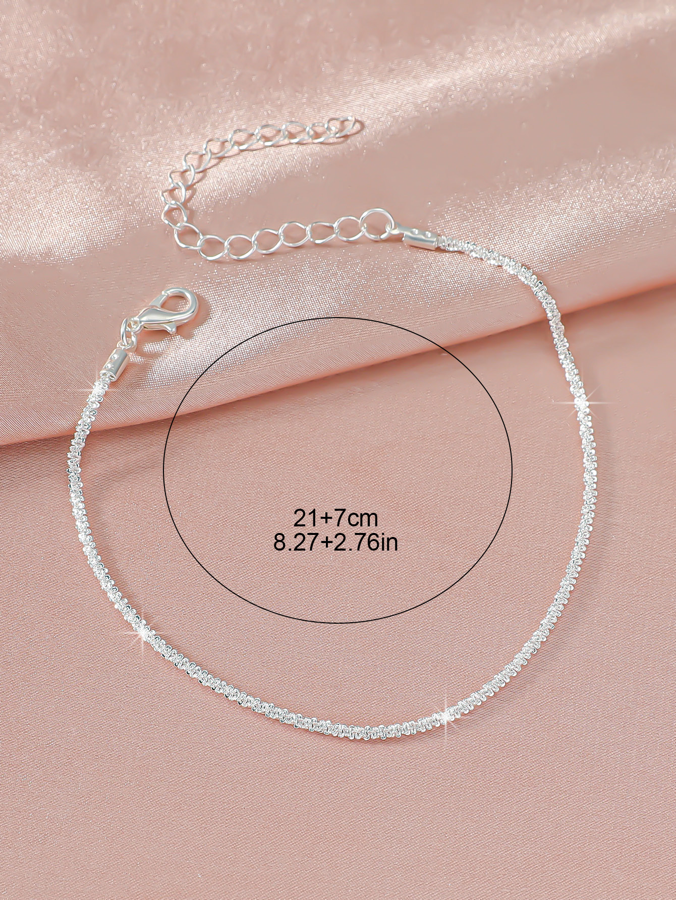 15g Weight Anklet Classification 1 Piece Quantity Casual Occasion Alloy, Copper Material Cross Pattern Women's Gender Beach, Simple Style Style Wholesale Jewelry Beach Simple Style Cross Alloy Copper Anklet 2