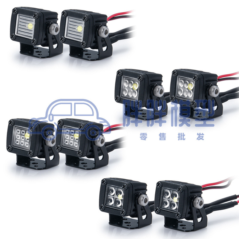 1/10 Artificial Climbing Roof Spotlight SCX10 Spotlight LED Light Strip Mounting Bracket DIY Modification Parts a Model