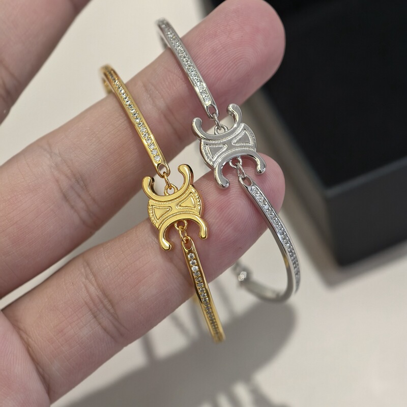 Celi New Golden Arc De Triomphe Starry Sky Half Chain Bracelet Women's Ins Niche Design Accessible Luxury Exquisite Bracelet