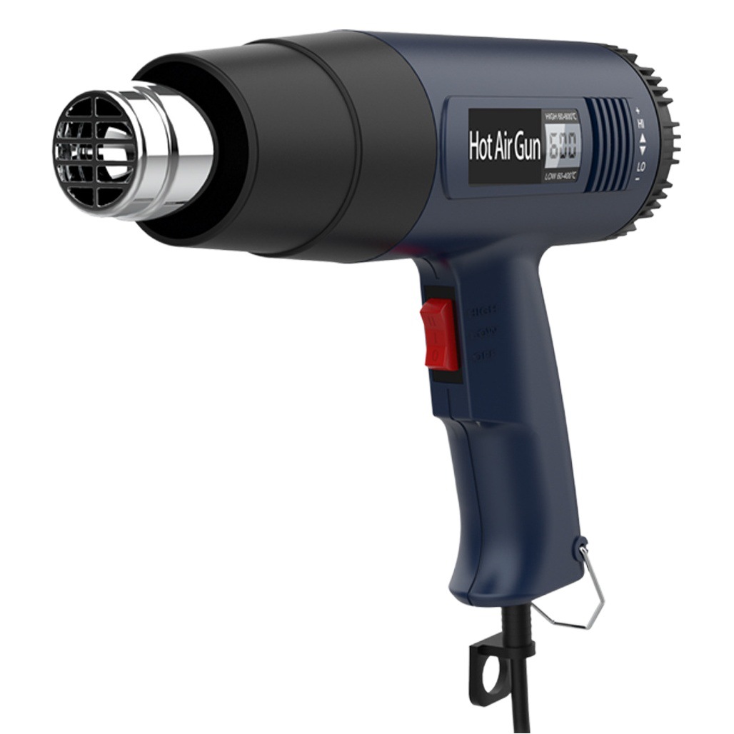 Pistola de aire caliente de alta potencia 110V pistola de secado de mano estándar americano pistola de cocción de película de coche 220V estándar europeo pequeño Industrial Termocontraíble