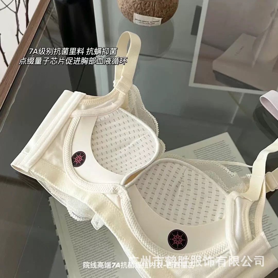 Ventas directas de fábrica comercio electrónico transfronterizo Sudeste de Asia Vietnam Tailandia damas burbujas encaje pecho pequeño recogido sujetador Tovin