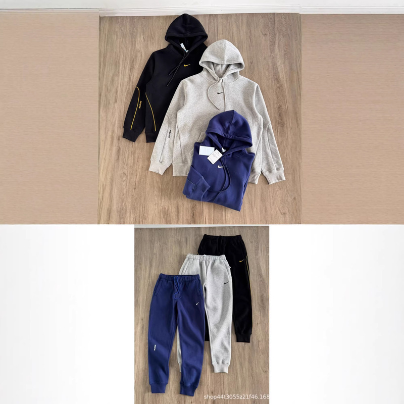 Cross-Border Foreign Trade Nocta Collaboration Small Hook Logo Unisex Casual Sports Suit with a Gentle Touch, Skin-Friendly and Comfortable Cross-Border Foreign Trade Nocta Collaboration Small Hook Logo Unisex Casual Sports Suit with a Gentle Touch, Skin-Friendly and Comfortable