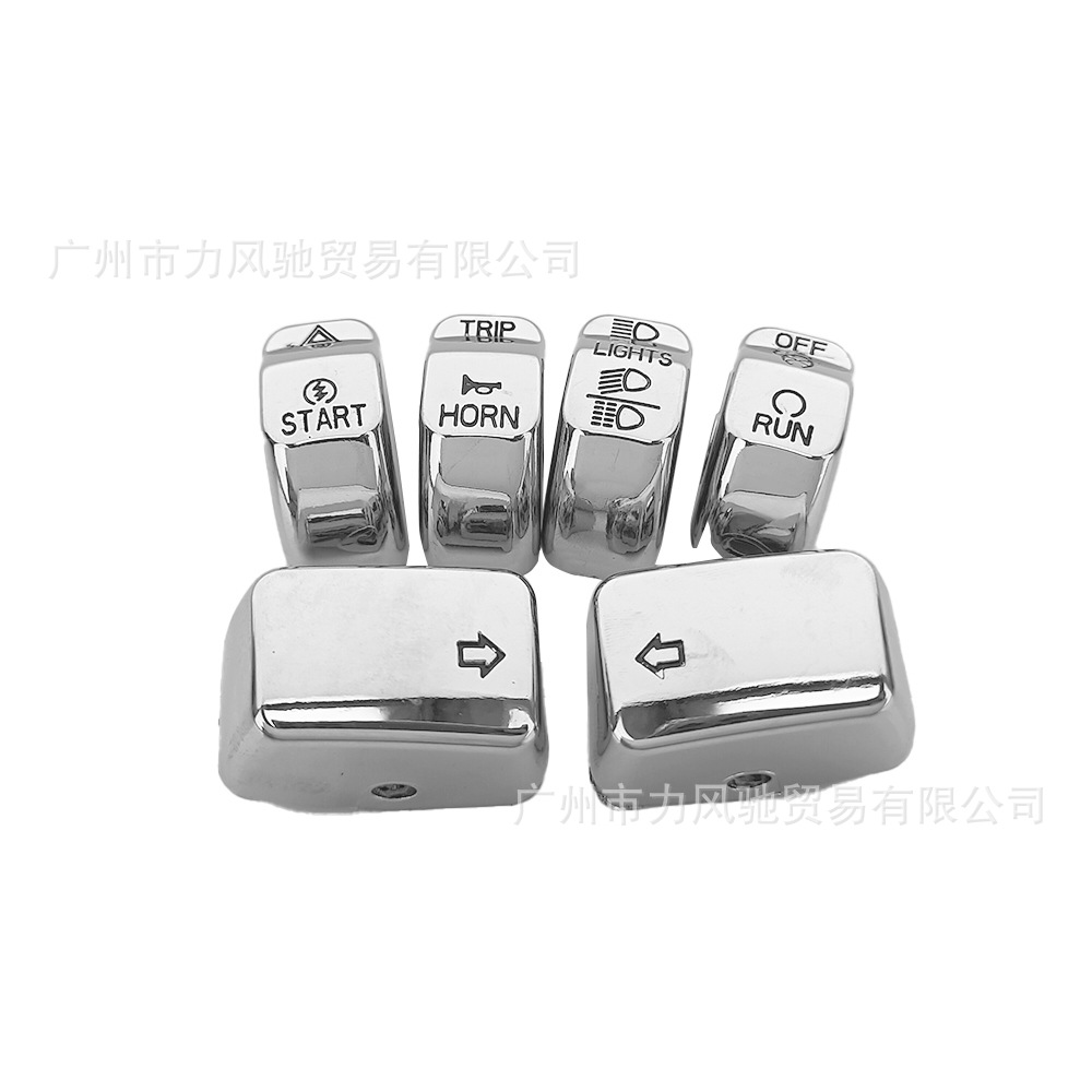 Botones de interruptor izquierdo y derecho para Harley XL883/1200 Dyna Softail Road King