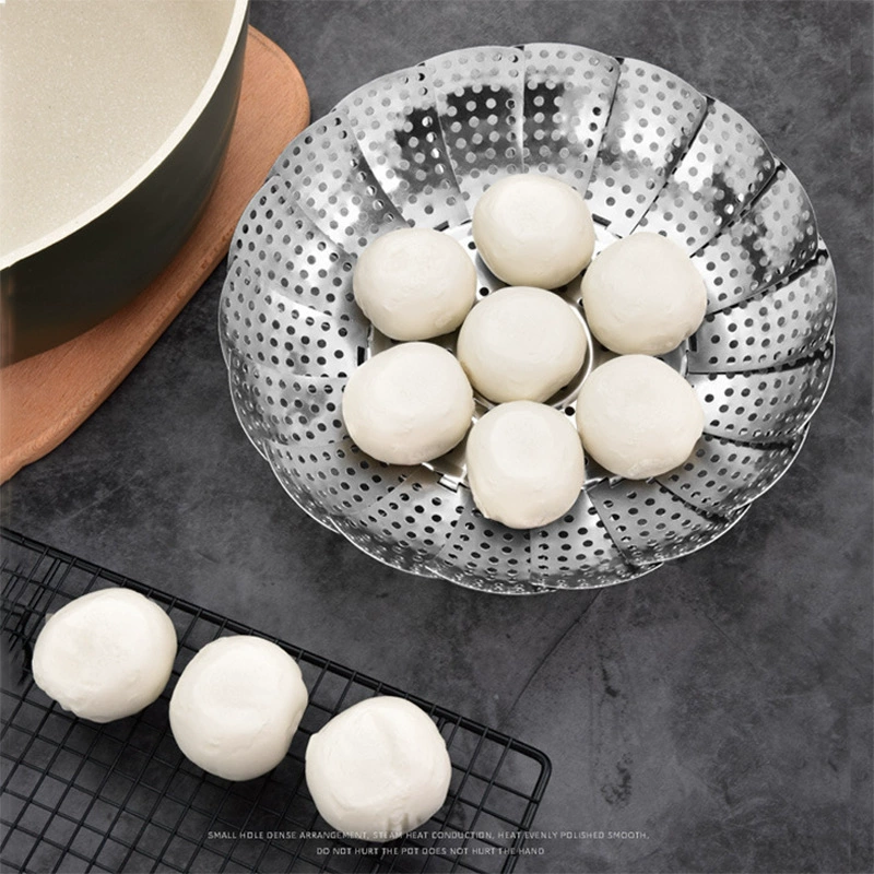 Складная стойка для пропаривания из нержавеющей стали клетка для пропаривания Водонепроницаемая стойка для пропаривания лоток для пропаривания выдвижной лоток для слива фруктов оптом