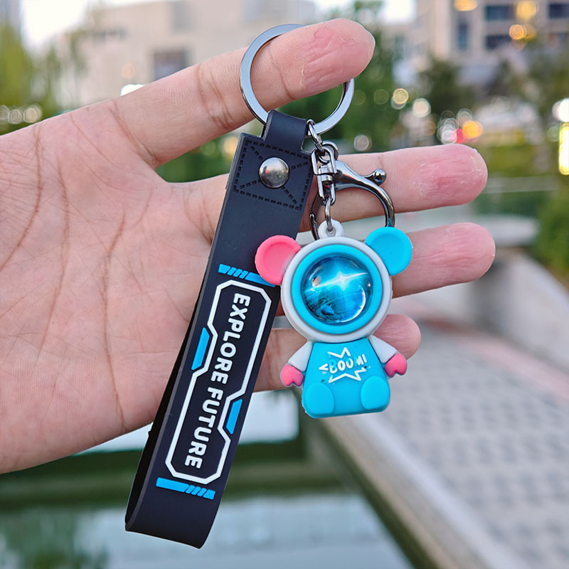 Viaje creativo transfronterizo, muñeca de cielo estrellado, llavero de astronauta, colgante de bolso, decoración de coche, regalo de evento