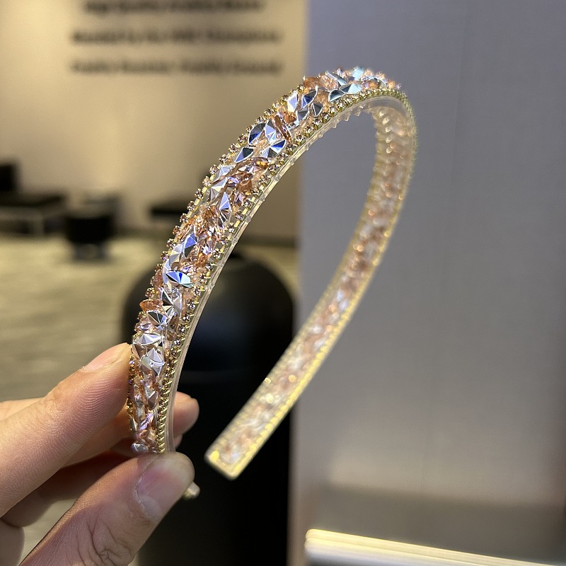 120g Weight Hair Band Hair Accessories Type 1 Piece Quantity Holiday, Daily Occasion Crystal Material Geometric Pattern All Seasons Season Women's Gender Vintage Style, Simple Style Style Vintage Style Simple Style Women's Geometric Crystal Hair Band 13