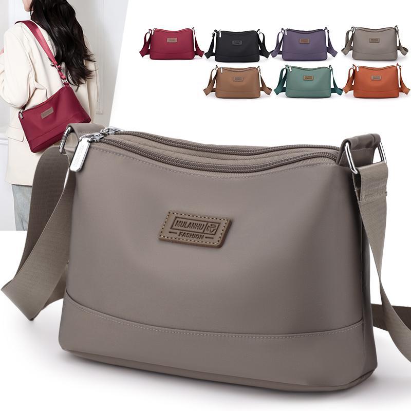 Women's Oxford Cloth Crossbody Bag 2025 New Arrival Large Capacity Multi-Compartment Lightweight Shoulder Bag Fashion Canvas Bag - Thumbnail 2