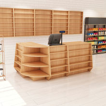 新超市多功能收银台便利店电脑柜台母婴店吧台组合药店转角收银台
