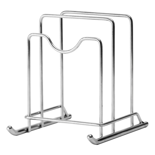Kitchen desktop punch-free pot lid rack household stainless steel chopping board rack sled kitchen knife storage organizer rack knife rack