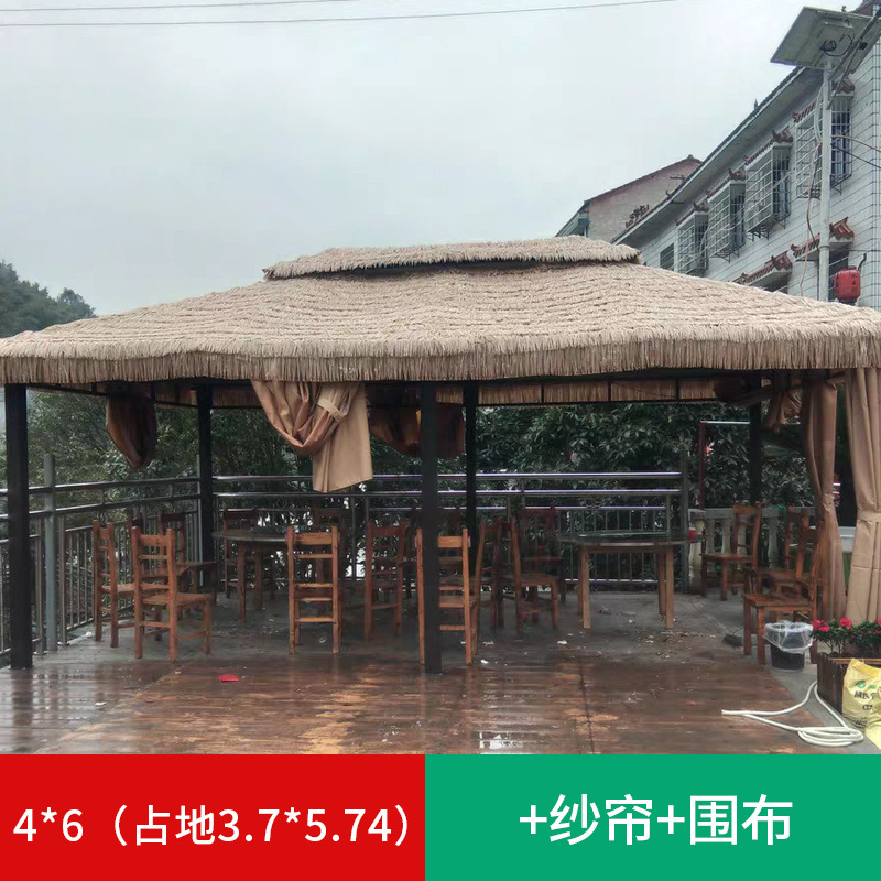 4* 6m 파빌리온 + 이중커튼 (식사를 위한 넓은 공간, 사진촬영 가능)