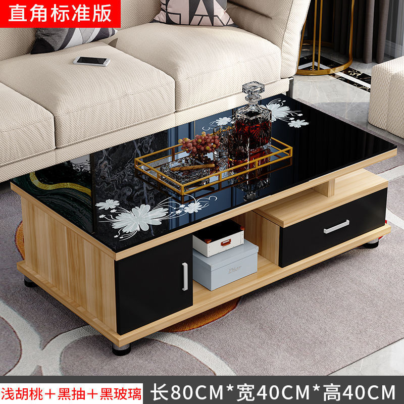 欧式圆角茶几简约电视柜茶几组合小户型钢化玻璃茶桌桌子客厅包邮|undefined