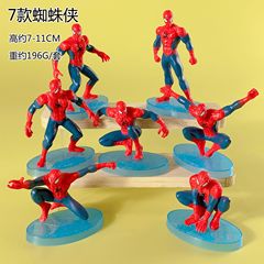 7 Spider-Man Figures Wholesale Solid PVC Model Avengers Ornaments Hero Superman Children’s Gift