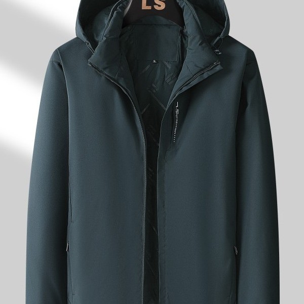 Men's cotton-padded hooded jacket, 2026 autumn/winter new style, outdoor windproof and warm jacket, unisex