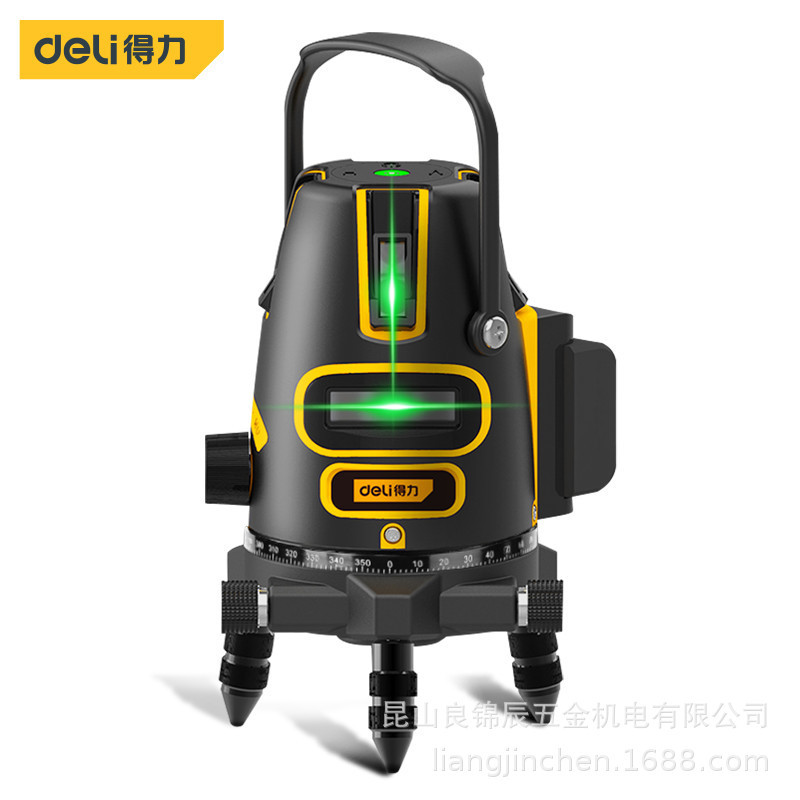 得力工具 夏普LD红外绿强光高精度自动打斜线水平仪 DL332302 3 5