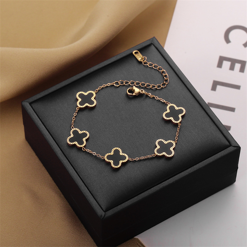 Corea del Sur Dongdaemun moda pulsera de acero de titanio nicho mujer diseño de acero inoxidable sensación de alta calidad joyas de pulsera transfronteriza universal
