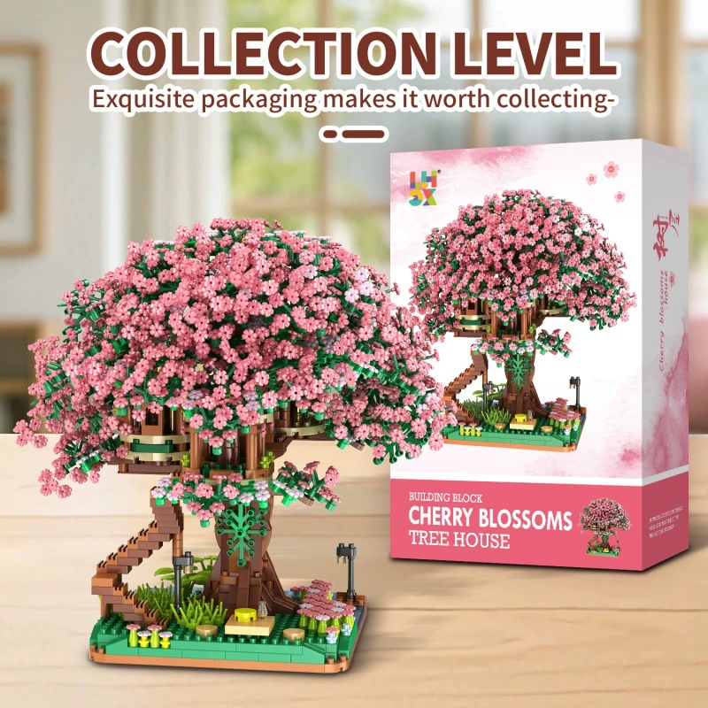 Конструктор Building Block Tree House, набор из мелких деталей, 23×15×7 см, подарочная игрушка