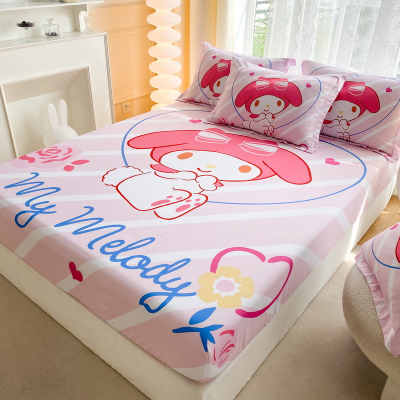 Colchón de cama de dibujos animados Cubierta antipolvo Cubierta protectora de colchón Cubierta protectora Niños 360 todo incluido Sombrilla de cama de flores al por mayor