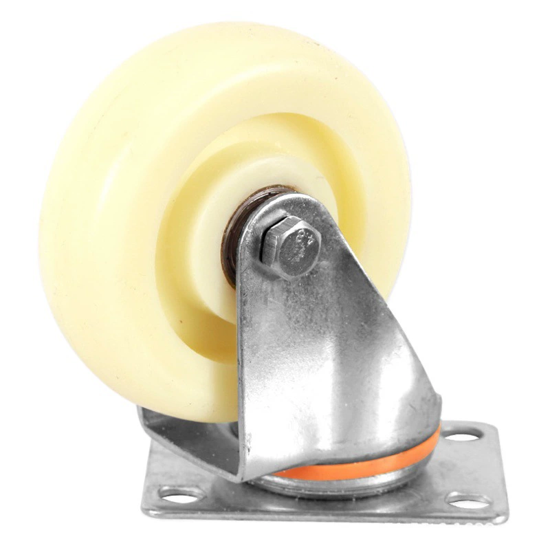 [Нейлоновое универсальное колесо] 4-дюймовое 5-дюймовое 6-дюймовое 8-дюймовое тяжелое нейлоновое колесо Промышленное тормозное колесо производитель колес тележки