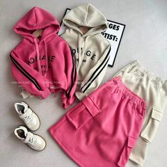 女童春款裙子套裝2024新款網紅韓版寬鬆半身裙兩洋氣兒童件套春裝