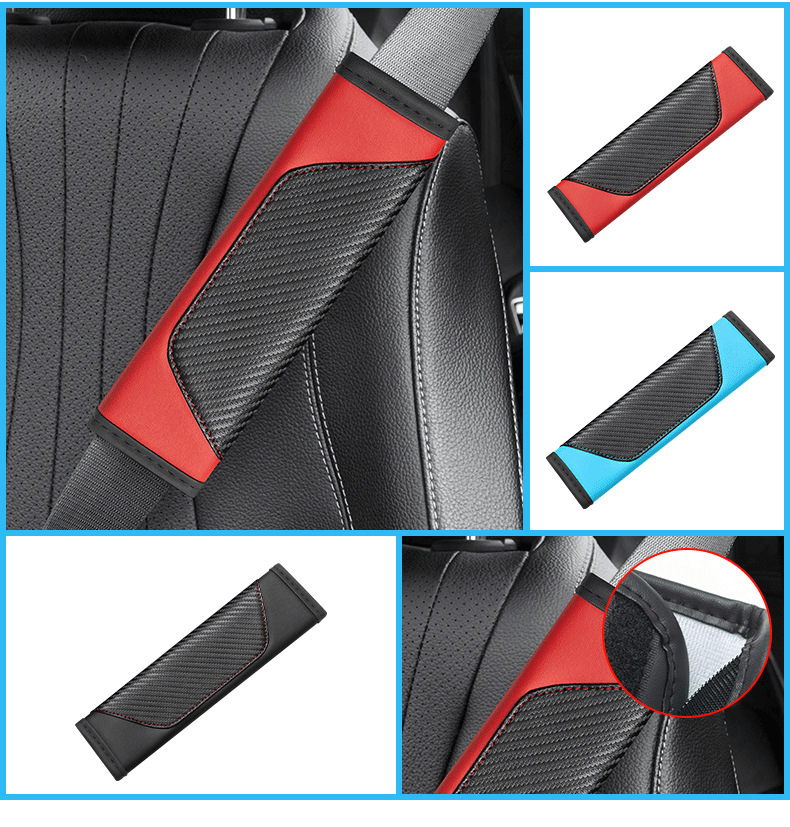 Carbon fiber car seat belt shoulder pad advanced sense car shoulder pad seat belt protective cover car supplies