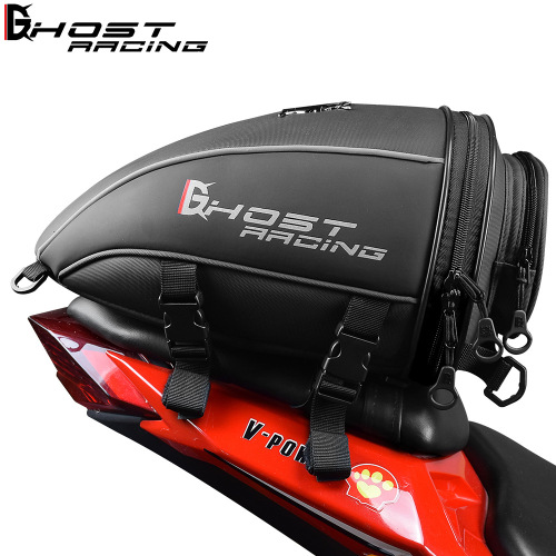 Cross-border motorcycle rear bag, motorbike electric bike back seat bag, multi-purpose shoulder bag, knight travel equipment
