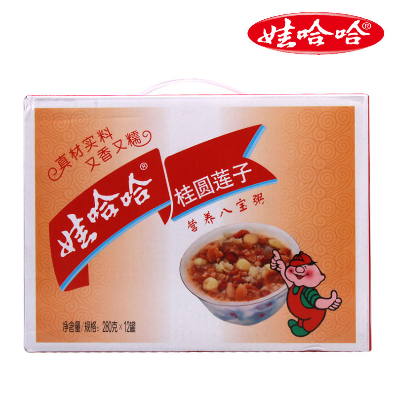 娃哈哈桂圆莲子八宝粥280g*12罐营养早餐速食粥粗粮代早餐整箱装|undefined
