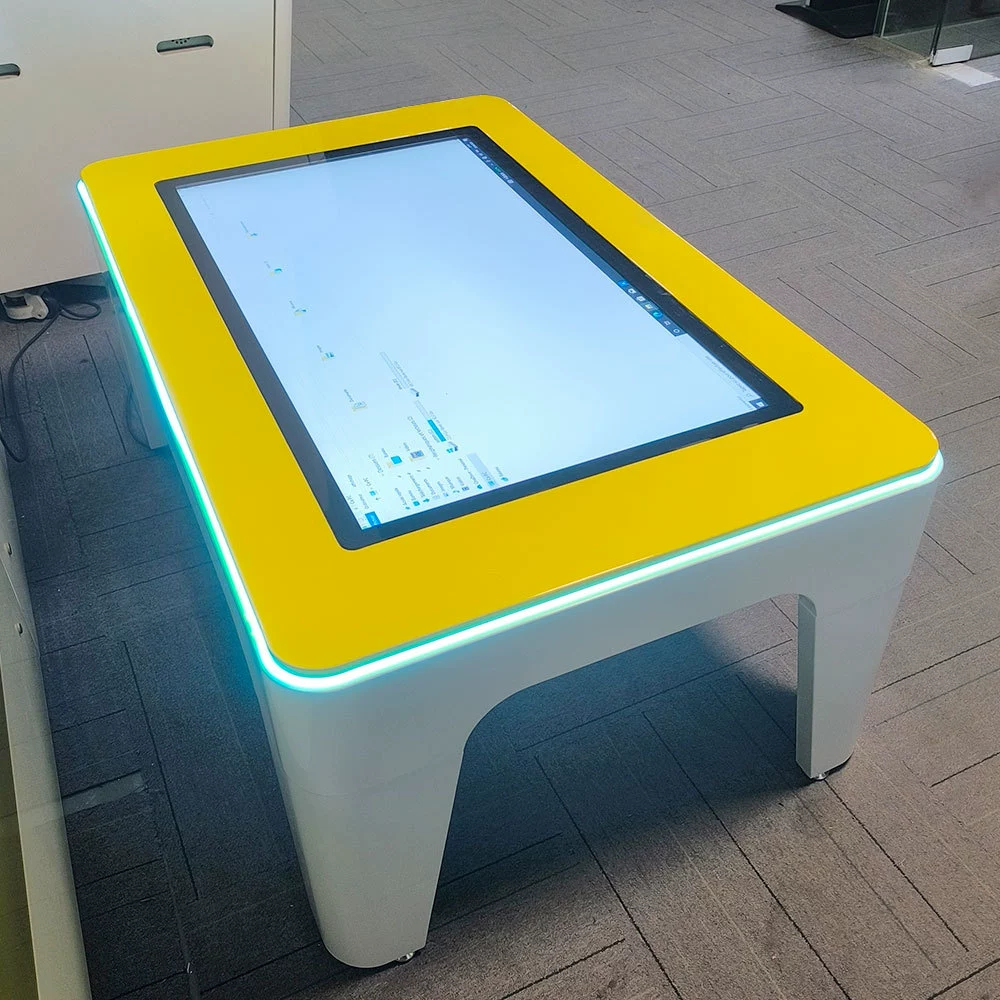 43inch Стол с интеллектуальным сенсорным дисплеем, оснащенный емкостным ЖК-экраном, металлический материал, подходящий для использования в помещении