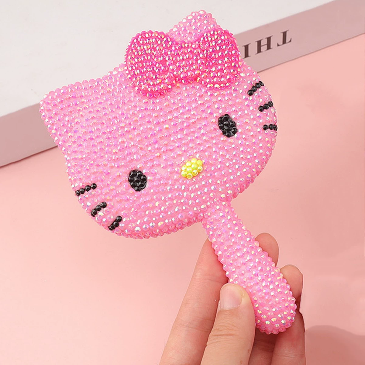 (Cross-border trading), sanrio, Hello Kitty, hello kitty, handheld mirror, cat, DIY