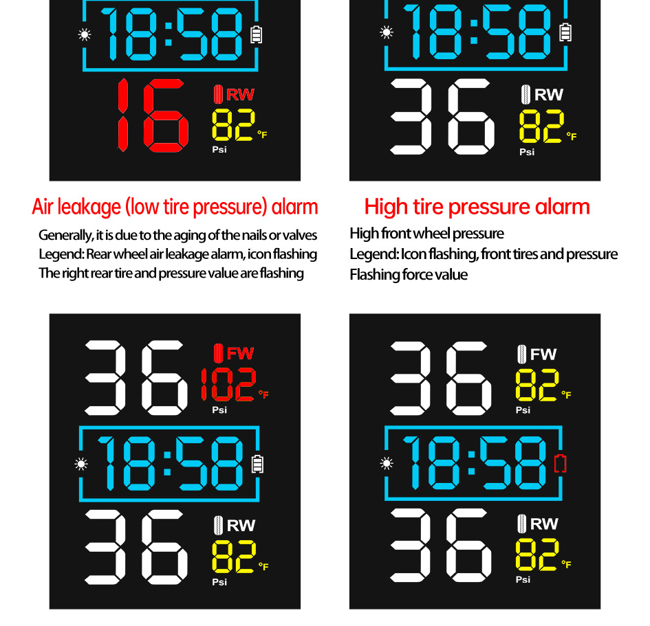 Motocycle Tire Pressure Monitoring Sys Tem Motorcycle Tire Pressure Monitor