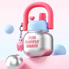 大肚杯子双饮水杯手提拎拎壶大容量可爱吨吨桶男女学生潮流塑料杯