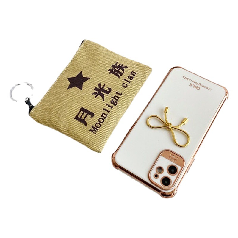 Creative Coin Purse with Personalized Funny Text, Zipper Coin Pouch, Key Holder, Coin Holder, Card Storage, Canvas Wallet