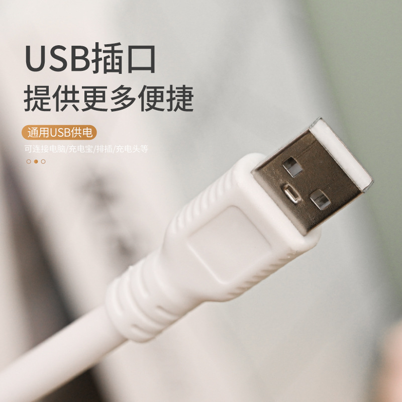 lámpara de noche USB LED lámpara de escritorio de protección de ojos dormitorio enrollado artefacto de aprendizaje lámpara de cabezal de cama pequeña lámpara de escritorio al por mayor