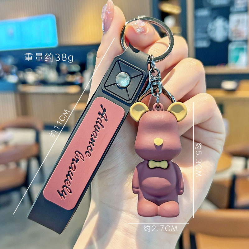 Moda nórdica corbata oso tendencia violenta personalidad llave oso bolsos accesorios accesorios pequeños regalos creativos