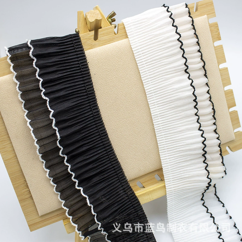 В наличии 7 см плиссированная шифоновая юбка с двойным цветком и манжетой на шею аксессуары для Лолиты куклы DIY аксессуары