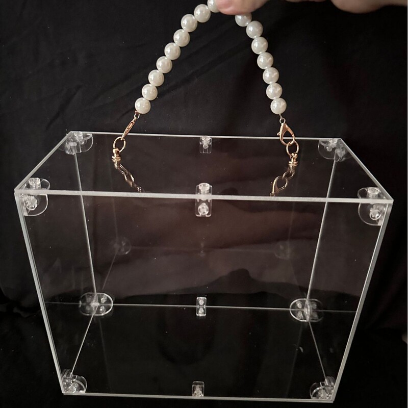 DIY Artificial Flower Transparent Acrylic Box Wedding Pearl Bracelet Souvenir Classy Gift Box Flower Arrangement Display Box DIY Artificial Flower Transparent Acrylic Box Wedding Pearl Bracelet Souvenir Classy Gift Box Flower Arrangement Display Box