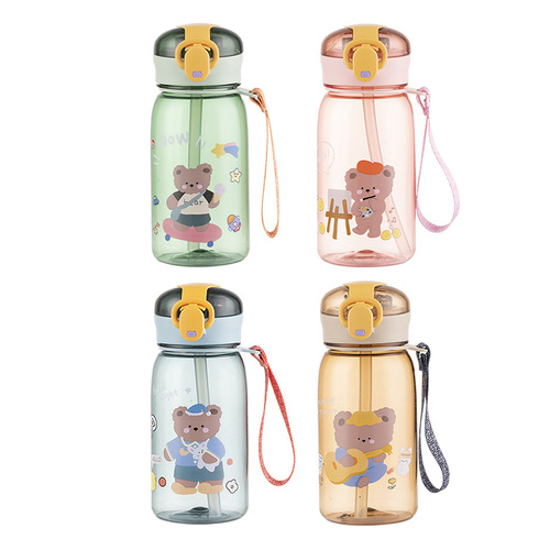 Carefully selected trendy Internet celebrity pop-top plastic water cup for outdoor portable student portable sports water bottle and cute cup