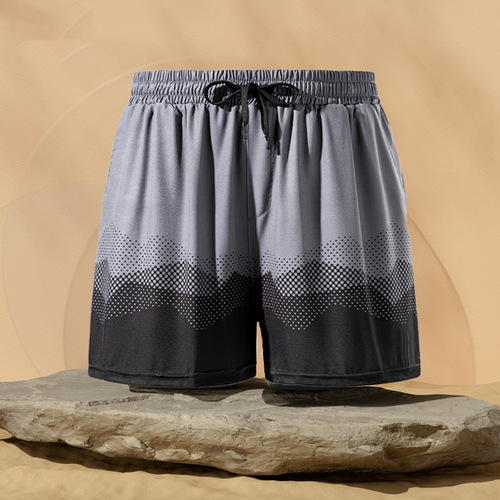 Swimming Trunks Men's Swim Trunks Swim Cap Swim Goggles Hot Spring Anti-Elegant Quick-Dry Beach Shorts Men's Swim Gear