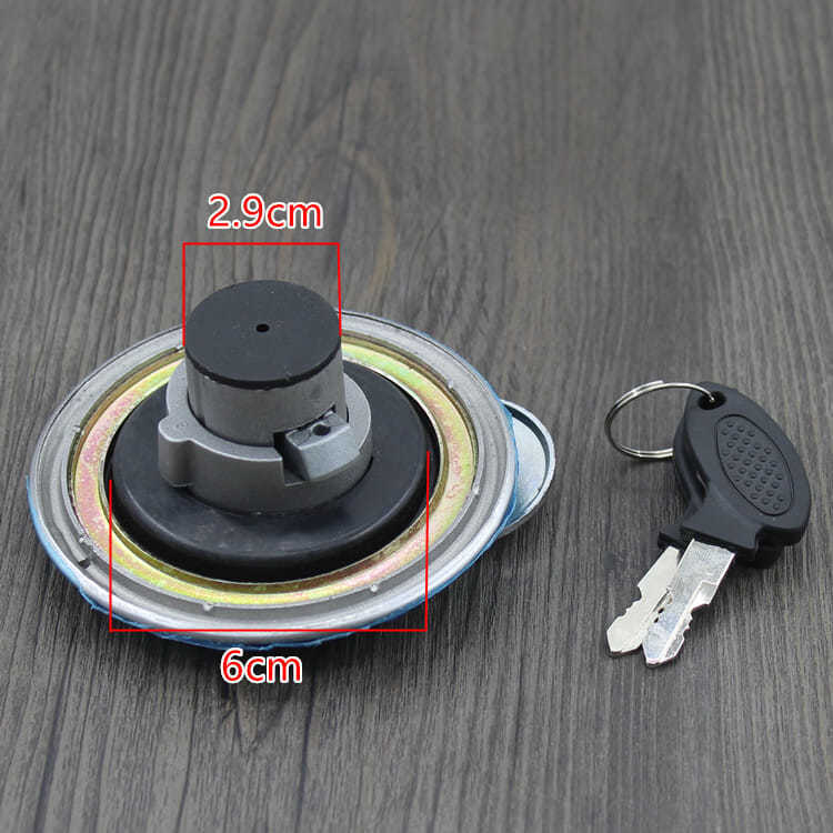 Motocicleta CBT125 Zongshen Longxin tapa del tanque de combustible Lifan Futian triciclo Dayun Príncipe accesorios de bloqueo del tanque de combustible