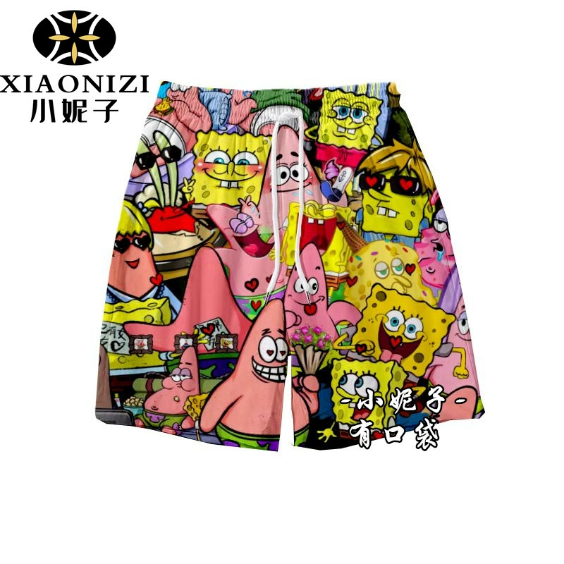 Большой размер 200 кг большой звезды Шорты мужские летние пижамы повседневные укороченные брюки пара пляжных брюк прилив