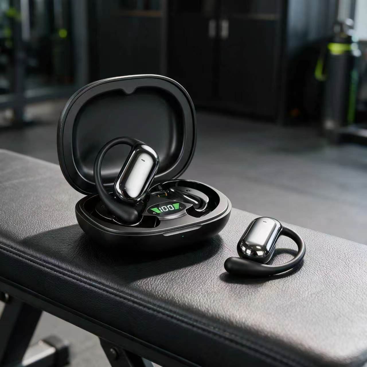 Auriculares Bluetooth Jin'anda, inalámbricos, no intrauditivos, con cancelación de ruido, supraaurales, batería de ultra larga duración, auriculares inteligentes con traducción por IA.