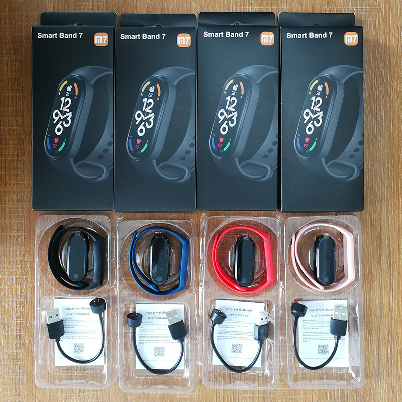 Fuente Factory m8 pulsera inteligente m7 pulsera inteligente m6 pulsera inteligente versión en inglés versión china regalo de comercio electrónico
