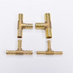 Brass three-prong T-type equal diameter three-ventilation pipe joint Green Pagoda gas pipe gas pipe hose pneumatic accessories