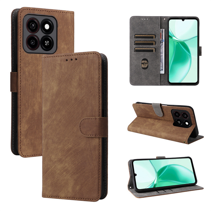 Custodia antifurto in pelle compatibile con A35/A55 ZTE Blade A55 Phone_voghion.com