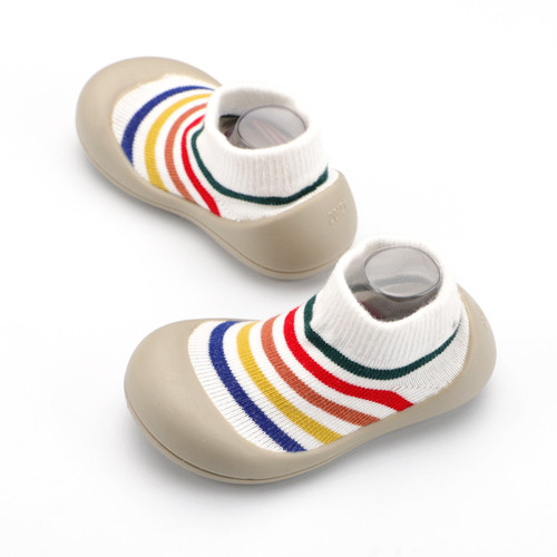  New Arrival Kids' Indoor Closed-Toe Sock Shoes Baby's Kindergarten Floor Shoes Soft-Soled, Breathable Knitted First-Walker Shoes