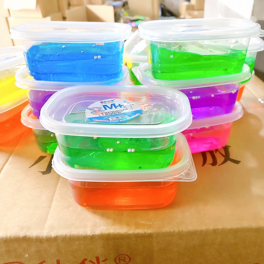 Juguete para niños Cristal de barro espuma pegamento descompresión juguete DIY hecho a mano transparente Cristal de barro 2 yuanes grandes almacenes al por mayor
